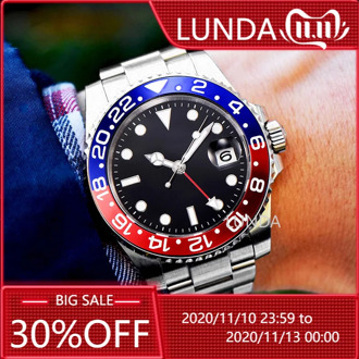 GMT Wristwatch Master II RoL Watch Men Batman 116710 Automatic Mechanical Movement 40mm AAA Watches Sapphire Ceramic Bezel