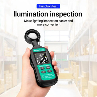 GN201 Luxmeter Digital Light Meter 200K Lux Meter Photometer uv Meter UV Radiometer Handheld Illuminometer Photometer