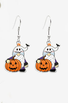 Gnoom Halloween-lantaarn Oorknopjes Oranje