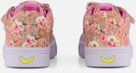 Go Bananas Go Banana's Sneaker Flower roze Canvas - 24,25,26,27,28,29,30,31,32