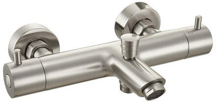 Go by Van Marcke Badkraan Go by van Marcke Cocoon Inox Opbouw Thermostatisch Brushed Nikkel Go by Van Marcke