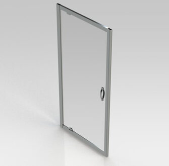 Go by Van Marcke Belo draaideur 900x1900mm 6mm easy clean glas profielen aluminium verchroomd S205490