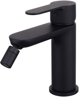 Go by Van Marcke Bidetmengkraan Go by van Marcke Helene Black met Click-Waste Mat Zwart Go by Van Marcke