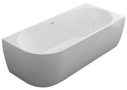 Go by Van Marcke D-Shape Design - halfvrijstaand bad - 180x80cm - hoek rechts - acryl - glans wit 20006160 Wit glans