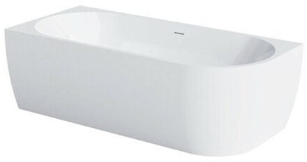 Go by Van Marcke D-Shape Design - halfvrijstaand bad - 180x80x60cm - hoek links - acryl - glans wit 20006162 Wit glans
