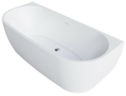 Go by Van Marcke D-Shape Design halfvrijstaand bad back to wall - 180x80cm - acryl - mat wit 20006159 Wit mat