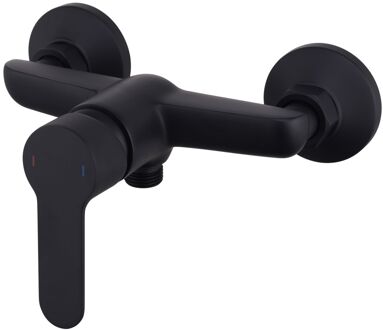 Go by Van Marcke Douchekraan Go by van Marcke Cocoon Black Opbouw Mengkraan Mat Zwart Go by Van Marcke