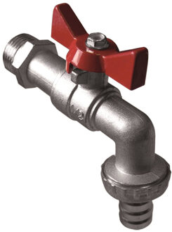 Go by Van Marcke Dubbele Dienstkogelkraan Go by van Marcke ECO 3/4 Mat Chroom Go by Van Marcke