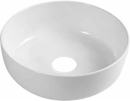 Go by Van Marcke Go Adonis opbouwwastafel rond porselein wit 385 x 385 x 135 mm