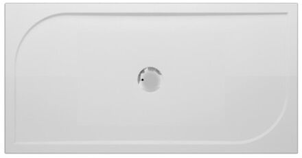 Go by Van Marcke Go Argon douchebak polybeton gelcoat 1000x800x30mm rechthoek afvoer D90mm zonder potenstel wit