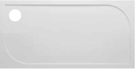 Go by Van Marcke Go Argon douchebak polybeton gelcoat 1200x800x30mm rechthoek afvoer D90mm zonder potenstel wit