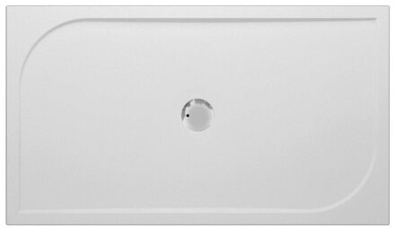 Go by Van Marcke Go Argon douchebak polybeton gelcoat 1400x800x30mm rechthoek afvoer D90mm zonder potenstel wit