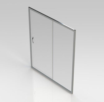Go by Van Marcke Go Belo schuifdeur 1600x1900mm 6mm easy clean glas profielen aluminium verchroomd