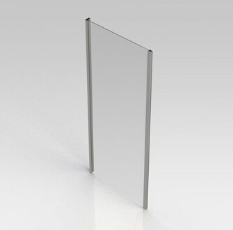 Go by Van Marcke Go Belo vaste wand 90x190cm 6mm easy clean glas profielen aluminium verchroomd regelbaar 86.5-89cm