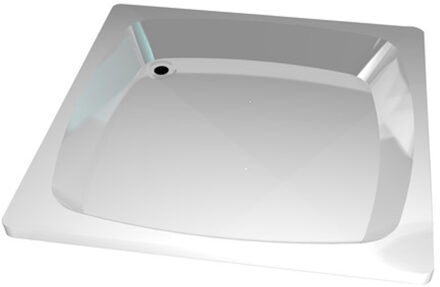 Go by Van Marcke Go douchebak in witte acryl 900 x 900 x 150 mm geluidsdempend