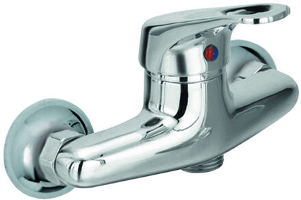 Go by Van Marcke Go Flow eengreepsmengkraan douche hartafstand 15 cm keramische schijven inclusief rozetten en Skoppelingen