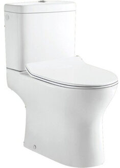 Go by Van Marcke Go Gustav PACK staand toilet S uitgang 22.5 cm reservoir met Geberit mechanisme 36 L porselein wit met dunne softclose en takeoff zitting