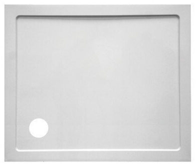 Go by Van Marcke Go Helion douchebak kunststofcomposiet 1000x900x35mm rechthoek afvoer D90mm zonder potenstel wit