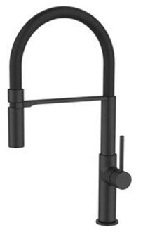 Go by Van Marcke Go Keukenkraan Fusion Met Mobiele Rubber Bek Mat Zwart