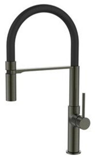 Go by Van Marcke Go Keukenmengkraan Cocoon Met Mobiele Rubber Bek Gunmetal