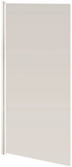 Go by Van Marcke Go Megalo badwand 750x1300mm 1delig profielen wit 4mm omkeerbaar helder veilgheidsglas
