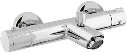 Go by Van Marcke Go Move badmengkraan thermostatisch waterbesparend hartafstand 15 cm veiligheidsblokkering keramische schijven inclusief rozetten en Skoppelingen chroom