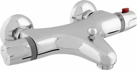 Go by Van Marcke Go Surf badmengkraan thermostatisch veiligheidsblokkering hartafstand 15 cm keramische schijven inclusief rozetten en Skoppelingen chroom