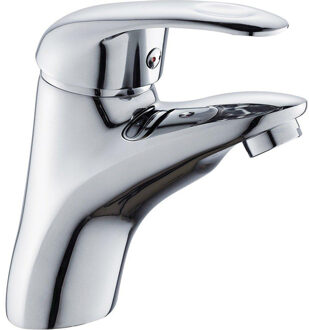 Go by Van Marcke Go Surf eengreepsmengkraan wastafel met automatische afloop waterbesparend keramische schijven inclusief flexibele slangen en bevestigingsset