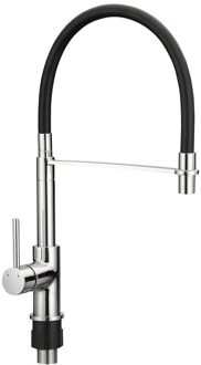 Go by Van Marcke Keukenkraan VMK Go Fusion Design 27,4 x 46,3 cm Incl. Mobile Rubberen Sproeier Chroom