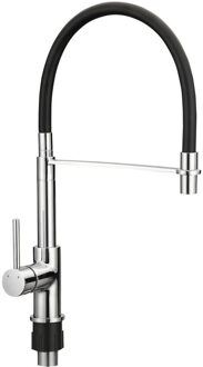 Go by Van Marcke Keukenkraan VMK Go Fusion Design 27,4 x 46,3 cm Incl. Mobile Rubberen Sproeier Chroom