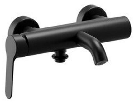 Go by Van Marcke Nemo Nero badkraan - 25.3cm - opbouw - mengkraan - messing zwart mat BU85806 NE