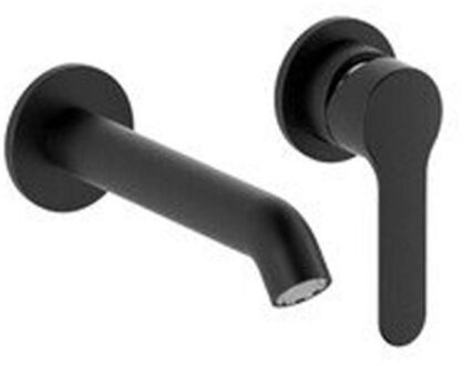 Go by Van Marcke Nemo Nero wastafelkraan - 16cm - inbouw - mengkraan - messing zwart mat BU85876/17 NE