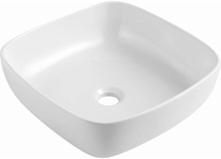 Go by Van Marcke Opbouw Waskom VM Go Anubis 40.5x14 cm Porselein Wit