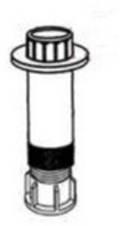 Go by Van Marcke Potenstel Van Marcke Helion 90x90 cm Voor Kwartronde Douchebak Go by Van Marcke