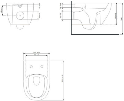 Go by Van Marcke Wandcloset Pack Van Marcke Go Carissa Zonder Spoelrand Mat Antraciet Go by Van Marcke