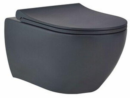 Go by Van Marcke Wandcloset Pack Van Marcke Go Carissa Zonder Spoelrand Mat Antraciet (pk)