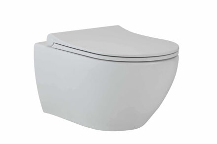 Go by Van Marcke Wandcloset Pack Van Marcke Go Carissa Zonder Spoelrand Mat Wit Go by Van Marcke