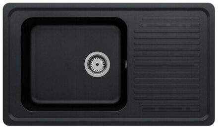 Go by Van Marcke Wasbak Inbouwspoeltafel Go By Van Marcke Nicola 86x50Cm Mat Zwart
