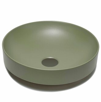 Go by Van Marcke waskom - 40x40x9cm - opbouw - rond - porselein rain forest Rain forest mat