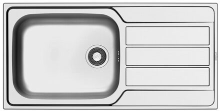 Go by Van Marcke Wastafel Inbouwspoel Go By Van Marcke Sofia RVS 100x50CM