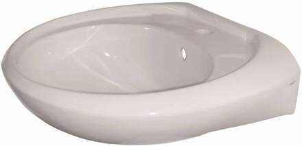 Go by Van Marcke Wastafel VM Isifix Ifix 57x44x17 cm Porselein Wit Met Overloop Go by Van Marcke