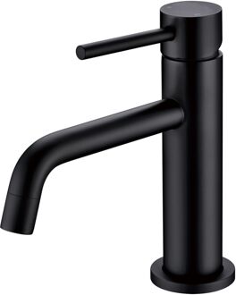 Go by Van Marcke Wastafelkraan Go by van Marcke Cocoon Black met Click Waste Mat Zwart Go by Van Marcke