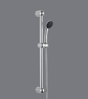 Go complete doucheset verchroomd 66 cm handdouche 1 jet glijstang met verstelbare handdouchehouder 66 cm flexibel 150 cm