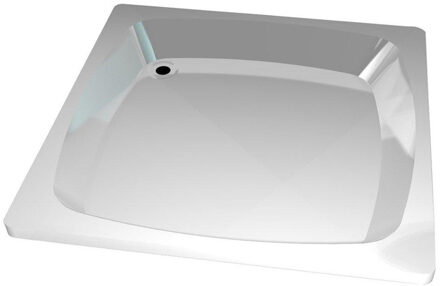Go douchebak witte acryl 800 x 800 x 150 mm geluidsdempend
