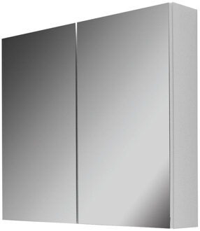 Go Joelle Spiegelkast 800x155x730 mm wit mat met 2 deuren enkelzijdig spiegelend