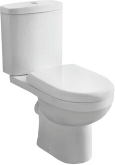 Go Riele vloerstaande WC pack 780 x 635 x 375 mm wit porselein met softclose en takeoff zitting uitgang H (PK) sifon met jachtbak