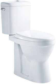 Go XJoy Rimless PACK staand toilet verhoogd AO zonder spoelrand porselein wit wczitting softclose