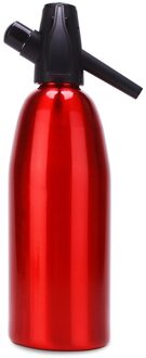 Goalone 1L Aluminium Soda Sifon Professionele Soda Fonkelende Water Maker Met Drukregelaar Voor Sap Dranken Cocktails Rood
