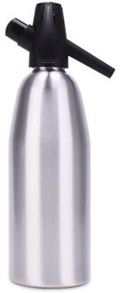 Goalone 1L Aluminium Soda Sifon Professionele Soda Fonkelende Water Maker Met Drukregelaar Voor Sap Dranken Cocktails Zilver