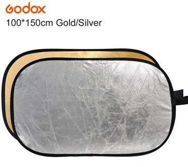 Godox 2 In 1 100*150Cm/40 "X 60" Fotografie Goud Zilver Light Mulit Inklapbare draagbare Foto Reflector Voor Studio Flash Lamp